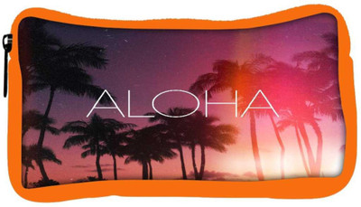 

Snoogg Eco Friendly Canvas Aloha Student Pen Pencil Case Coin Purse Pouch Cosmetic Makeup Bag (ORANGE) Pouch(Multicolor)