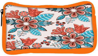 

Snoogg Eco Friendly Canvas Abstract Floral Background Student Pen Pencil Case Coin Purse Pouch Cosmetic Makeup Bag (ORANGE) Pouch(Multicolor)