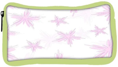 

Snoogg Eco Friendly Canvas Abstract Pink White Pattern Designer Student Pen Pencil Case Coin Purse Pouch Cosmetic Makeup Bag (GREEN) Pouch(Multicolor)