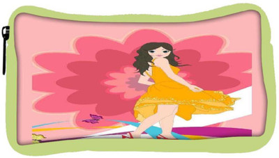 

Snoogg Eco Friendly Canvas Urban Girl 2825 Student Pen Pencil Case Coin Purse Pouch Cosmetic Makeup Bag (GREEN) Pouch(Multicolor)