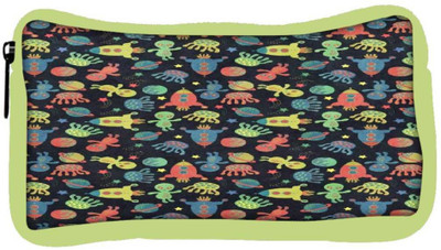 

Snoogg Eco Friendly Canvas Alien Gone Crazy Student Pen Pencil Case Coin Purse Pouch Cosmetic Makeup Bag (GREEN) Pouch(Multicolor)