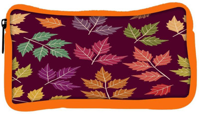 

Snoogg Eco Friendly Canvas A Seamless Pattern With Leaf Student Pen Pencil Case Coin Purse Pouch Cosmetic Makeup Bag (ORANGE) Pouch(Multicolor)