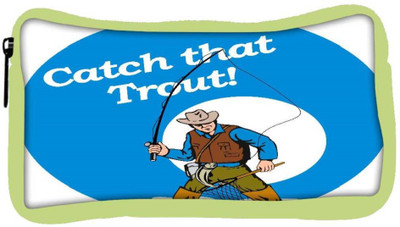 

Snoogg Eco Friendly Canvas Fly Fisherman Fishing Catching Trout Fish Rod Reel Student Pen Pencil Case Coin Purse Pouch Cosmetic Makeup Bag (GREEN) Pouch(Multicolor)