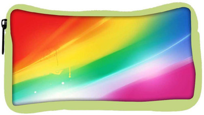 

Snoogg Eco Friendly Canvas Rainbow Color Designer Student Pen Pencil Case Coin Purse Pouch Cosmetic Makeup Bag (GREEN) Pouch(Multicolor)