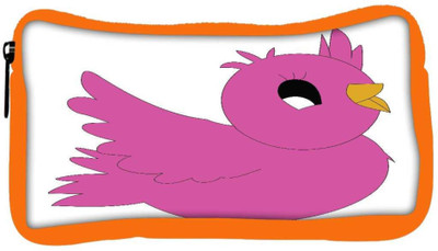 

Snoogg Eco Friendly Canvas Bird Student Pen Pencil Case Coin Purse Pouch Cosmetic Makeup Bag (ORANGE) Pouch(Multicolor)