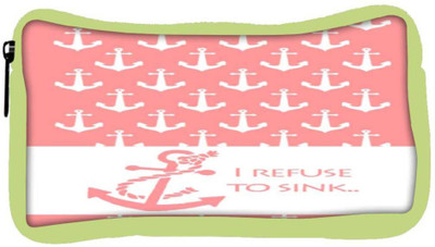 

Snoogg Eco Friendly Canvas I Refuse To Sink Pink Student Pen Pencil Case Coin Purse Pouch Cosmetic Makeup Bag (GREEN) Pouch(Multicolor)
