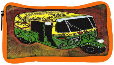 

Snoogg Eco Friendly Canvas New Delhi Auto Rickshaw 2889 Student Pen Pencil Case Coin Purse Pouch Cosmetic Makeup Bag (ORANGE) Pouch(Multicolor)