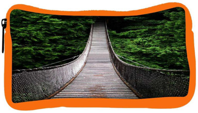 

Snoogg Eco Friendly Canvas One-Way-Home Designer Student Pen Pencil Case Coin Purse Pouch Cosmetic Makeup Bag (ORANGE) Pouch(Multicolor)