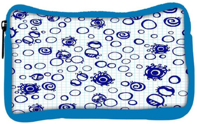 

Snoogg Eco Friendly Canvas Bubbles White Designer Student Pen Pencil Case Coin Purse Pouch Cosmetic Makeup Bag (BLUE) Pouch(Multicolor)