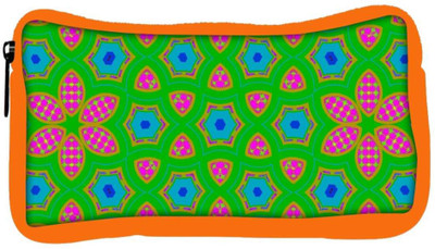 

Snoogg Eco Friendly Canvas Geometrical Pattern Designer Student Pen Pencil Case Coin Purse Pouch Cosmetic Makeup Bag (ORANGE) Pouch(Multicolor)