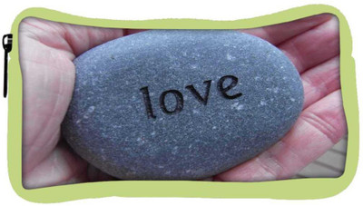

Snoogg Eco Friendly Canvas Love Pebble Student Pen Pencil Case Coin Purse Pouch Cosmetic Makeup Bag (GREEN) Pouch(Multicolor)