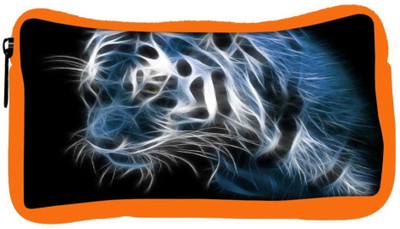 

Snoogg Eco Friendly Canvas Shine Tiger Digital Student Pen Pencil Case Coin Purse Pouch Cosmetic Makeup Bag (ORANGE) Pouch(Multicolor)