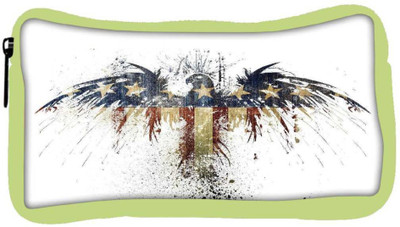 

Snoogg Eco Friendly Canvas Eagle With American Flag Student Pen Pencil Case Coin Purse Pouch Cosmetic Makeup Bag (GREEN) Pouch(Multicolor)