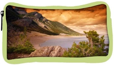 

Snoogg Eco Friendly Canvas Orange Clouds Designer Student Pen Pencil Case Coin Purse Pouch Cosmetic Makeup Bag (GREEN) Pouch(Multicolor)