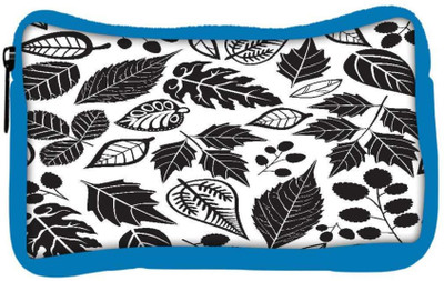 

Snoogg Eco Friendly Canvas Black Leaves Designer Student Pen Pencil Case Coin Purse Pouch Cosmetic Makeup Bag (BLUE) Pouch(Multicolor)