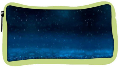 

Snoogg Eco Friendly Canvas Blue Rain Student Pen Pencil Case Coin Purse Pouch Cosmetic Makeup Bag (GREEN) Pouch(Multicolor)