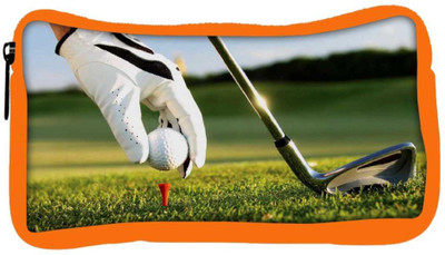 

Snoogg Eco Friendly Canvas Golf Designer Student Pen Pencil Case Coin Purse Pouch Cosmetic Makeup Bag (ORANGE) Pouch(Multicolor)