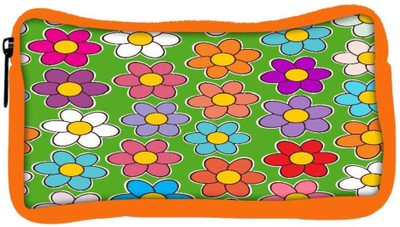 

Snoogg Eco Friendly Canvas Seamless Floral Pattern Flowers Texture Daisy Student Pen Pencil Case Coin Purse Pouch Cosmetic Makeup Bag (ORANGE) Pouch(Multicolor)