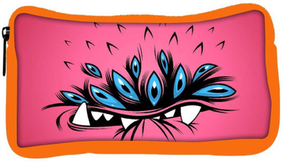 

Snoogg Eco Friendly Canvas Van Beater Face Designer Student Pen Pencil Case Coin Purse Pouch Cosmetic Makeup Bag (ORANGE) Pouch(Multicolor)