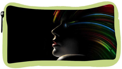 

Snoogg Eco Friendly Canvas Hollywood Girl With Rainbow Hair Designer Student Pen Pencil Case Coin Purse Pouch Cosmetic Makeup Bag (GREEN) Pouch(Multicolor)