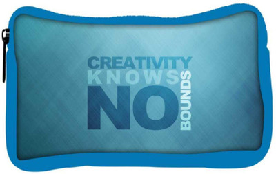 

Snoogg Eco Friendly Canvas Creativity Knows Bound Designer Student Pen Pencil Case Coin Purse Pouch Cosmetic Makeup Bag (BLUE) Pouch(Multicolor)