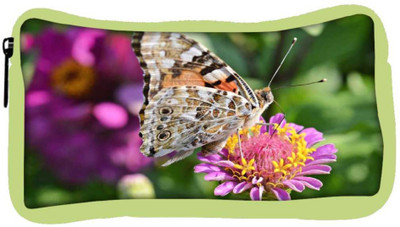 

Snoogg Eco Friendly Canvas Multicolor Butterfly In Pink Flower Designer Student Pen Pencil Case Coin Purse Pouch Cosmetic Makeup Bag (GREEN) Pouch(Multicolor)