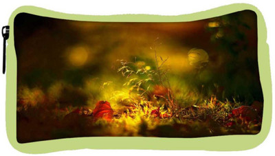 

Snoogg Eco Friendly Canvas Morning Sunlight Designer Student Pen Pencil Case Coin Purse Pouch Cosmetic Makeup Bag (GREEN) Pouch(Multicolor)