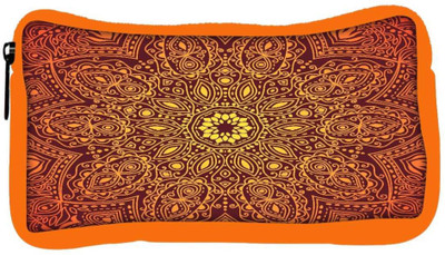

Snoogg Eco Friendly Canvas Ornamental Lace Pattern Student Pen Pencil Case Coin Purse Pouch Cosmetic Makeup Bag (ORANGE) Pouch(Multicolor)