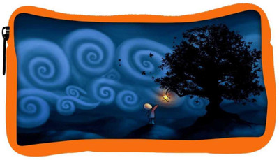 

Snoogg Eco Friendly Canvas Small Star Designer Student Pen Pencil Case Coin Purse Pouch Cosmetic Makeup Bag (ORANGE) Pouch(Multicolor)