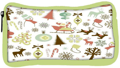 

Snoogg Eco Friendly Canvas Christmas Season Designer Student Pen Pencil Case Coin Purse Pouch Cosmetic Makeup Bag (GREEN) Pouch(Multicolor)