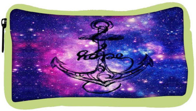 

Snoogg Eco Friendly Canvas Anchor Universe Student Pen Pencil Case Coin Purse Pouch Cosmetic Makeup Bag (GREEN) Pouch(Multicolor)