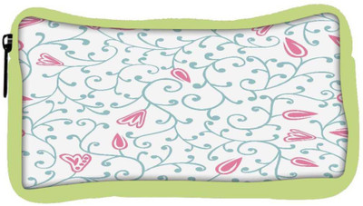 

Snoogg Eco Friendly Canvas Pink Flower Designer Student Pen Pencil Case Coin Purse Pouch Cosmetic Makeup Bag (GREEN) Pouch(Multicolor)