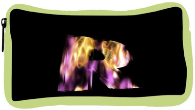 

Snoogg Eco Friendly Canvas Flaming 3D Letter Student Pen Pencil Case Coin Purse Pouch Cosmetic Makeup Bag (GREEN) Pouch(Multicolor)