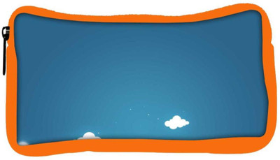 

Snoogg Eco Friendly Canvas Multiple Clouds Designer Student Pen Pencil Case Coin Purse Pouch Cosmetic Makeup Bag (ORANGE) Pouch(Multicolor)