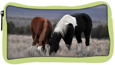

Snoogg Eco Friendly Canvas Black And Brown Horse Designer Student Pen Pencil Case Coin Purse Pouch Cosmetic Makeup Bag (GREEN) Pouch(Multicolor)