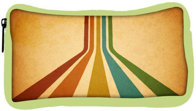 

Snoogg Eco Friendly Canvas Retro Stripes Designer Student Pen Pencil Case Coin Purse Pouch Cosmetic Makeup Bag (GREEN) Pouch(Multicolor)