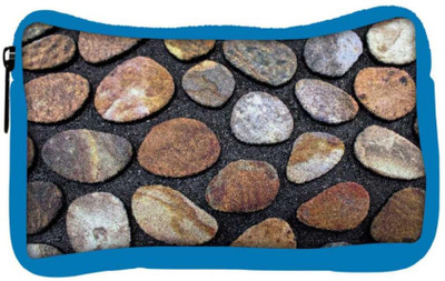 

Snoogg Eco Friendly Canvas Pebble Stones Designer Student Pen Pencil Case Coin Purse Pouch Cosmetic Makeup Bag (BLUE) Pouch(Multicolor)