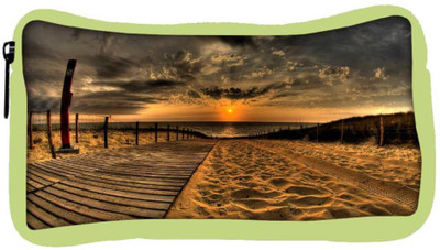 

Snoogg Eco Friendly Canvas Sunset Sea Sand Designer Student Pen Pencil Case Coin Purse Pouch Cosmetic Makeup Bag (GREEN) Pouch(Multicolor)