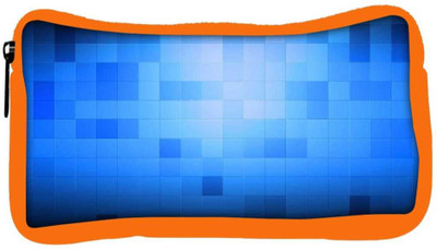 

Snoogg Eco Friendly Canvas Blue Blocks Pattern Design Designer Student Pen Pencil Case Coin Purse Pouch Cosmetic Makeup Bag (ORANGE) Pouch(Multicolor)