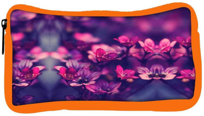 

Snoogg Eco Friendly Canvas Serene Flowers Student Pen Pencil Case Coin Purse Pouch Cosmetic Makeup Bag (ORANGE) Pouch(Multicolor)