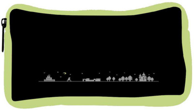 

Snoogg Eco Friendly Canvas Minimal Night City Student Pen Pencil Case Coin Purse Pouch Cosmetic Makeup Bag (GREEN) Pouch(Multicolor)