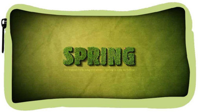 

Snoogg Eco Friendly Canvas Spring Designer Student Pen Pencil Case Coin Purse Pouch Cosmetic Makeup Bag (GREEN) Pouch(Multicolor)