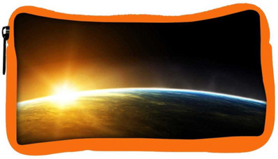 

Snoogg Eco Friendly Canvas Earth Surface Designer Student Pen Pencil Case Coin Purse Pouch Cosmetic Makeup Bag (ORANGE) Pouch(Multicolor)