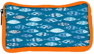 

Snoogg Eco Friendly Canvas Fishes In Blue Pattern Designer Student Pen Pencil Case Coin Purse Pouch Cosmetic Makeup Bag (ORANGE) Pouch(Multicolor)