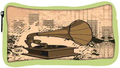 

Snoogg Eco Friendly Canvas Gramophone Music Student Pen Pencil Case Coin Purse Pouch Cosmetic Makeup Bag (GREEN) Pouch(Multicolor)