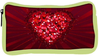 

Snoogg Eco Friendly Canvas Multiple Hearts Designer Student Pen Pencil Case Coin Purse Pouch Cosmetic Makeup Bag (GREEN) Pouch(Multicolor)