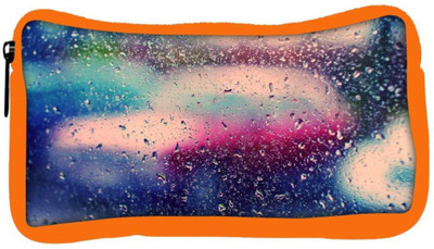 

Snoogg Eco Friendly Canvas Colorful Water Drops Designer Student Pen Pencil Case Coin Purse Pouch Cosmetic Makeup Bag (ORANGE) Pouch(Multicolor)