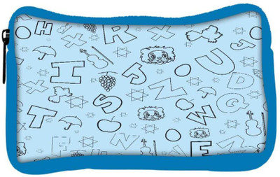 

Snoogg Eco Friendly Canvas Black Alphabets Designer Student Pen Pencil Case Coin Purse Pouch Cosmetic Makeup Bag (BLUE) Pouch(Multicolor)