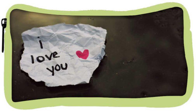 

Snoogg Eco Friendly Canvas I Love You Designer Student Pen Pencil Case Coin Purse Pouch Cosmetic Makeup Bag (GREEN) Pouch(Multicolor)