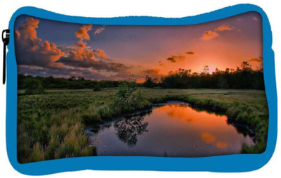 

Snoogg Eco Friendly Canvas Pond In The Garden Designer Student Pen Pencil Case Coin Purse Pouch Cosmetic Makeup Bag (BLUE) Pouch(Multicolor)